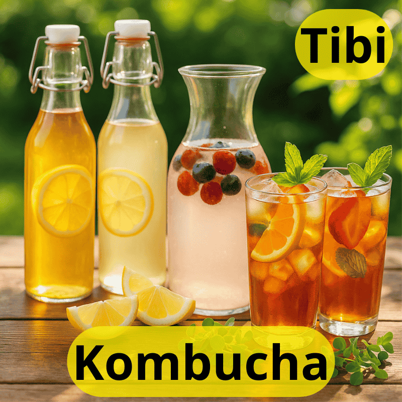 Zdravé letní nápoje – kombucha, Tibi a ledové čaje
